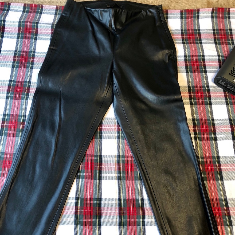 Zara faux leather legging pant